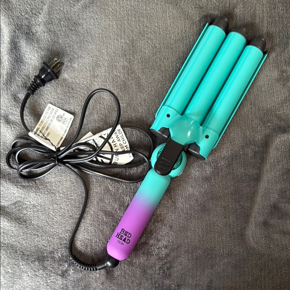 BedHead Turquoise and Purple Hair Waver